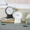 Black & White Metal Textured Decorative Clock Set